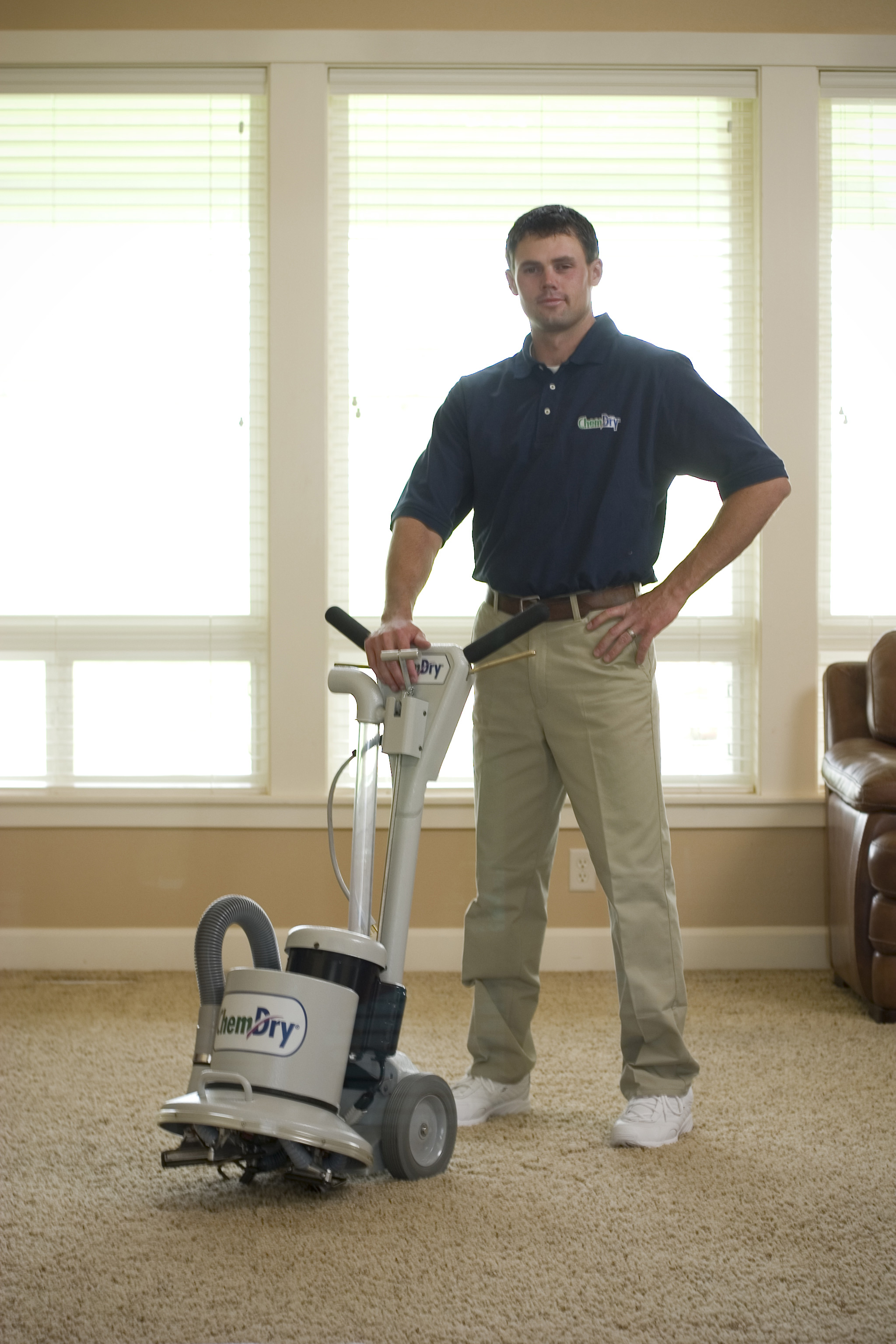 Mark Ray's Chem-Dry Technician Providing Professional Carpet Cleaning in Stockton and Lodi CA